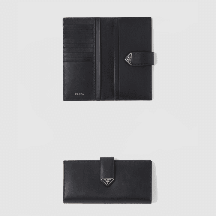 프라다 시티 카프 탭 장지갑