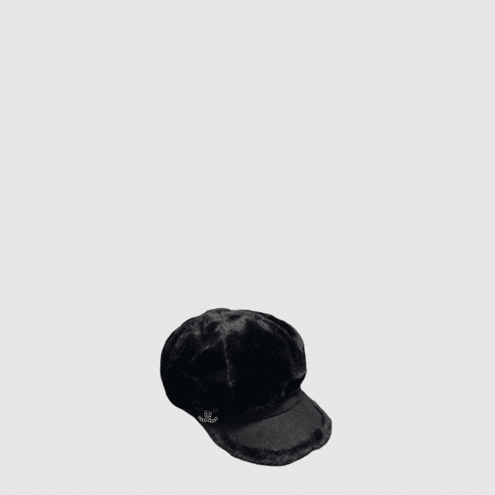 샤넬 팔각 블랙 모자