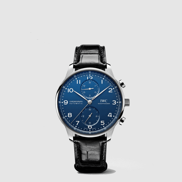 IWC 포르투기저 크로노그래프 150주년 에디션 블랙&블루