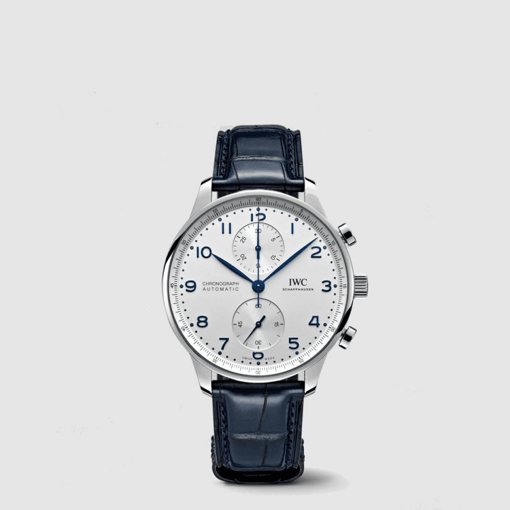 IWC 포르투기저 크로노그래프 네이비&실버