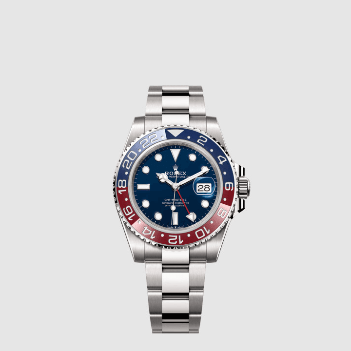롤렉스 GMT 마스터 II 블루 다이얼 시계