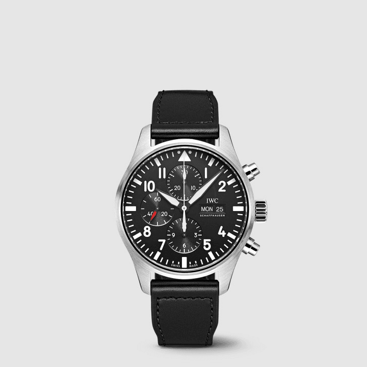 IWC 파일럿 워치 크로노그래프 블랙