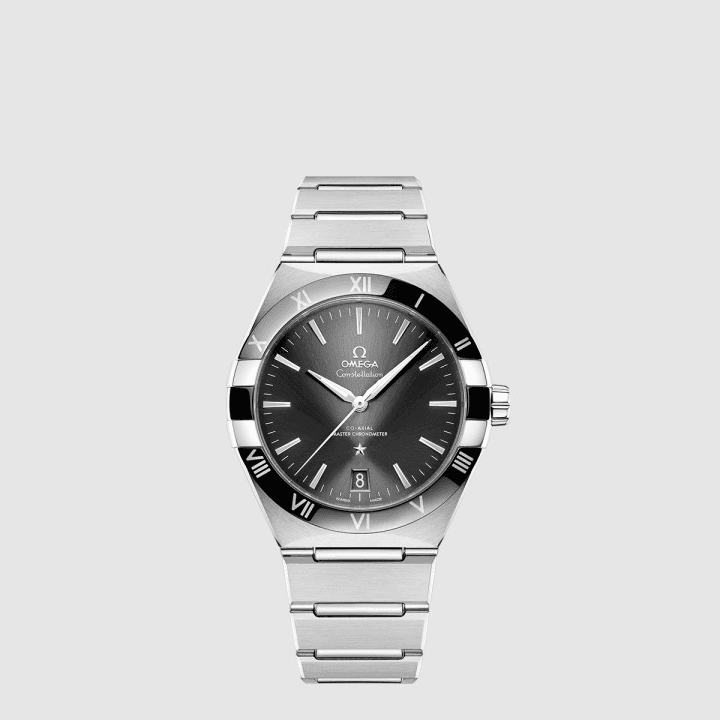 오메가 컨스텔레이션 코 액시얼 마스터 크로노미터 41 MM 스틸 그레이 다이얼