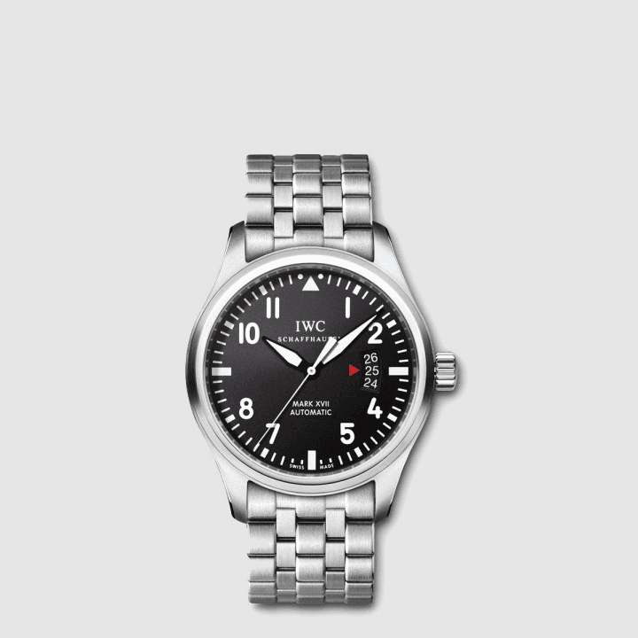 IWC 파일럿 워치 마크 XVII 실버&블랙