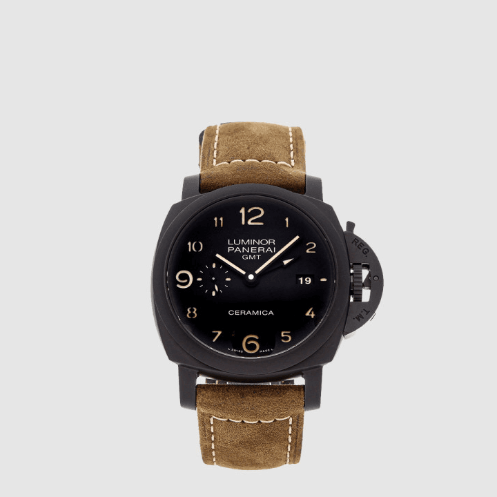 파네라이 루미노르 1950 3 Days GMT 오토매틱 Ceramica