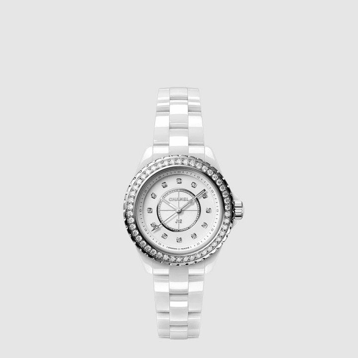 샤넬 J12 다이아몬드 베젤 시계, 33mm