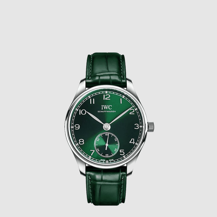 그린 블랙 밸런스 톤 다이얼 IWC 포르투기저 오토매틱 40